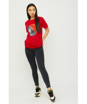 Футболка Boyfriend / дихаючий принт /