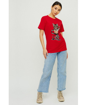 Футболка Boyfriend / дышащий принт /