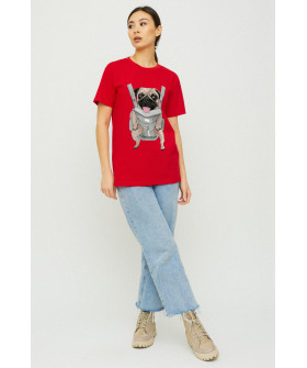 Футболка Boyfriend / дышащий принт /