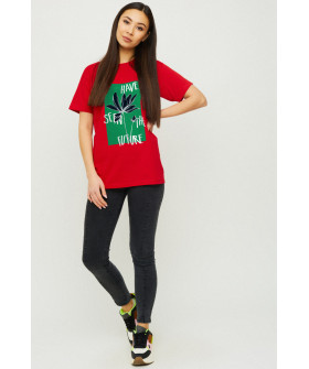 Футболка Boyfriend / дышащий принт /