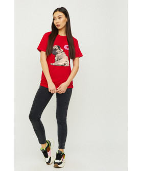 Футболка Boyfriend / дихаючий принт /