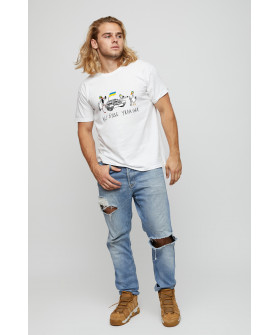 Basic men's T-shirt /breathable print/