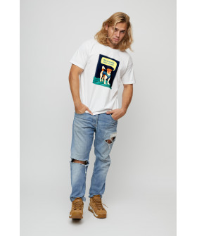 Basic men's T-shirt /breathable print/