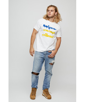 Basic men's T-shirt /breathable print/