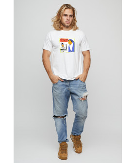 Basic men's T-shirt /breathable print/