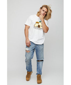 Basic men's T-shirt /breathable print/