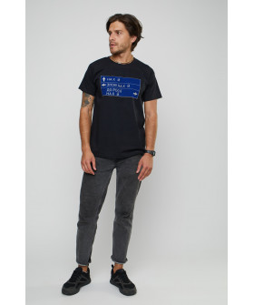 Basic men's T-shirt /breathable print/