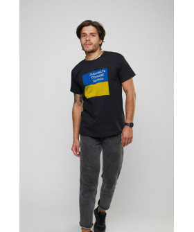 Basic men's T-shirt /breathable print/