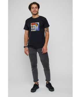 Basic men's T-shirt /breathable print/