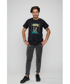 Basic men's T-shirt /breathable print/