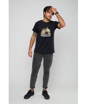 Basic men's T-shirt /breathable print/