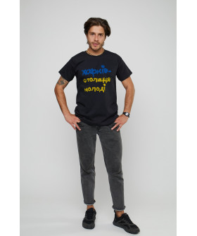 Basic men's T-shirt /breathable print/