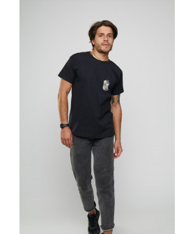 Basic men's T-shirt /breathable print/