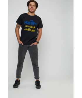 Basic men's T-shirt /breathable print/