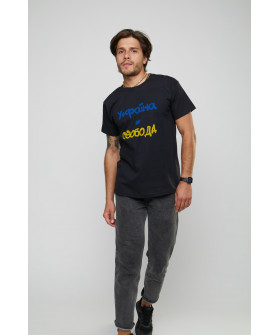 Basic men's T-shirt /breathable print/