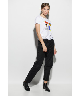 Basic men's T-shirt /breathable print/