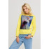 Women's sweatshirt with a print basic /no flis/ 