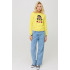 Women's sweatshirt with a print basic /no flis/ 