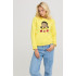 Women's sweatshirt with a print basic /no flis/ 