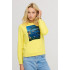 Women's sweatshirt with a print basic /no flis/ 