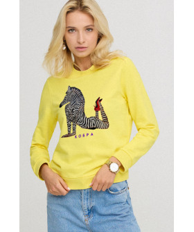 Women's sweatshirt with a print basic /no flis/ 