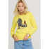 Women's sweatshirt with a print basic /no flis/ 