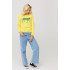 Women's sweatshirt with a print basic /no flis/ 