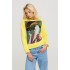 Women's sweatshirt with a print basic /no flis/ 