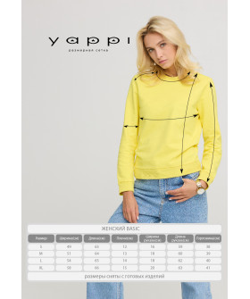 Women's sweatshirt with a print basic /no flis/ 