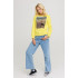 Women's sweatshirt with a print basic /no flis/ 