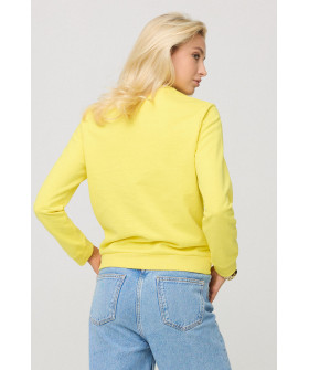 Women's sweatshirt with a print basic /no flis/ 