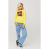 Women's sweatshirt with a print basic /no flis/ 