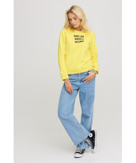 Women's sweatshirt with a print basic /no flis/ 