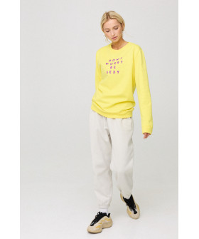 Women's sweatshirt with oversized print /no flis/ 