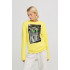 Women's sweatshirt with oversized print /no flis/ 