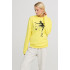 Women's sweatshirt with oversized print /no flis/ 