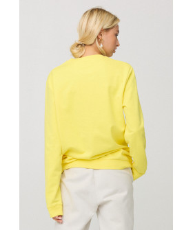 Women's sweatshirt with oversized print /no flis/ 