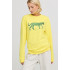 Women's sweatshirt with oversized print /no flis/ 