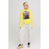 Women's sweatshirt with oversized print /no flis/ 