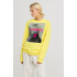 Women's sweatshirt with oversized print /no flis/ 