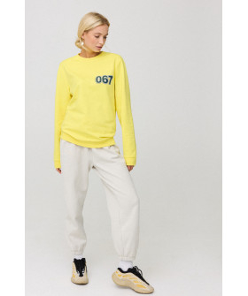 Women's sweatshirt with oversized print /no flis/ 