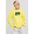 Women's sweatshirt with oversized print /no flis/ 