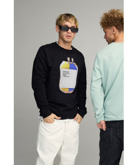 Men's sweatshirt BASIC /no flis/