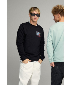 Men's sweatshirt BASIC /no flis/