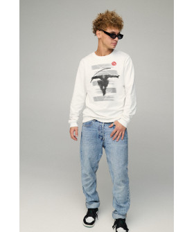 Men's sweatshirt BASIC /no flis/