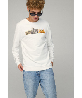 Men's sweatshirt BASIC /no flis/