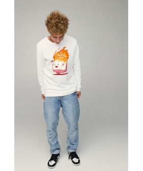 Men's sweatshirt BASIC /no flis/