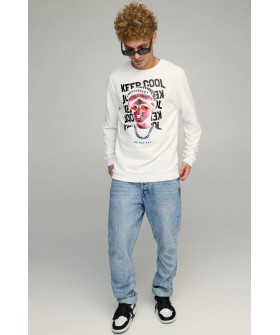Men's sweatshirt BASIC /no flis/