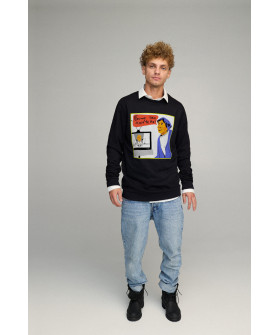 Sweatshirt men's OVERSIZE /no flis/