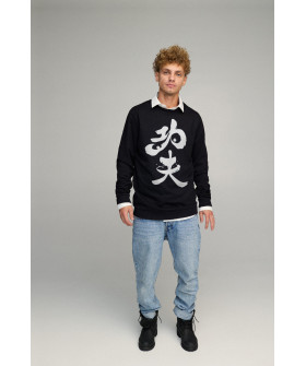 Sweatshirt men's OVERSIZE /no flis/